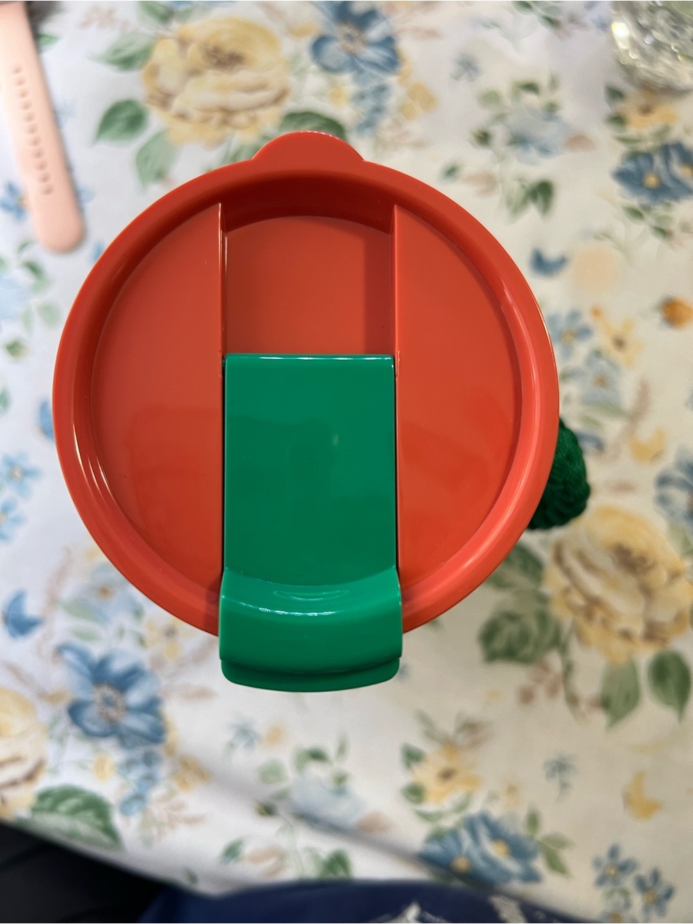 Starbucks Stainless Steel Adventure Tumbler with Green Strap and Orange Lid - Picture 5 of 8